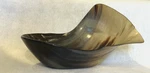 Large Vtg Hand Carved & Polished Water Buffalo Horn Bowl 11.25" X 8.375" 6". Fixed Price $55.00.