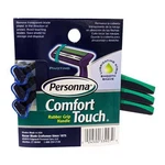 Personna Comfort Touch Men's Disposable Razors Twin Blade Rubber Grip 3 Pack. Fixed Price $5.00.