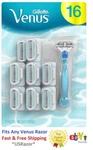 16 Gillette Venus Razor Blades Refill Cartridges Fits Embrace Olay Shaver. Fixed Price $32.99.