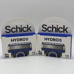 Schick HYDRO5 Blades, 4 Cartridges/pack X2 (8 Total) **new Sealed**. Fixed Price $17.99.