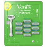 Venus Platinum Extra Smooth Metal Handle Women's Razor, + 11 Refills. Fixed Price $56.45.