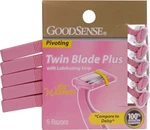 Sm Goodsense Pivoting Twin Blade Plus Razors For Women 5 Count. Fixed Price $9.99.