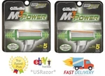 10 Gillette Mach M3 POWER3 Razor Blades Cartridges 2X5 Refills Shaver Authentic. Fixed Price $50.99.