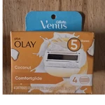 Gillette Venus Olay Comfortglide Coconut Razor Refills 5 Blade 4 Cartridges. Fixed Price $14.50.