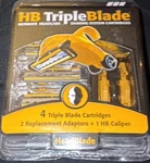 Headblade HB3 Triple 4 Cartridges + 2 Adaptors 1 Caliper Kit New. Fixed Price $25.88.