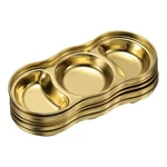 Uxcell 6 Pack Stainless Steel Dish Dipping Bowls With 3 Round Compartment Divide. Fixed Price $33.06.