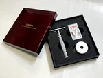 Feather AS-D2S Double Edge All Stainless Razor Stand TAS-D1 Japan New. Fixed Price $154.00.