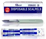 Medhelp Disposable Scalpels 10 - Dermaplaning Tool Blades With Pla.... Fixed Price $14.69.