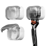 Luexbox 2 Pack Razor Holder With Cover For Shower Wall, Self Adhesive Grey. Fixed Price $18.21.