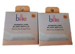 Lot Of 2 Billie Dermaplaning Refills - 3 Count Remove Fuzz & Shapes Brows New. Fixed Price $14.99.