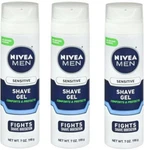 Nivea Men Sensitive Skin Shaving Gel 7OZ (3 Pack). Fixed Price $27.30.