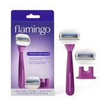 Flamingo Moisture Plus Women's Razor With 2 Blade Cartridges - New. Fixed Price $8.99.