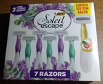 7 Soleil Escape Women's Disposable Razor 3 Blade Moisture Strip Gift Pack. Fixed Price $10.00.