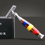 Premium Art Resin Long Fat Handle Safety Razor Double EDGE-5 Shaving Blades Gift. Fixed Price $39.95.