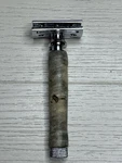 Double Edge Safety Razor Marble Effect Design With Parker Case. Fixed Price $38.99.
