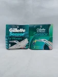 New Gillette For Women Sensor 2 Pack Of 5 + 3CT 8 Total Cartridges Discontinued. Fixed Price $44.99.