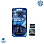 Men Pivoting Triple-blade Razor System With Aloe & Nano-coated Blades + 4 R.... Fixed Price $12.99.
