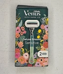 Gillette Venus Razor Deluxe Smooth Sensitive, Metal Handle, 2 Refills - 5 Blade. Fixed Price $12.00.