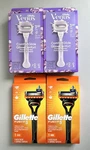 Gillette Razors Bundle 4PC FUSION5 + Venus Comfortglide Freesia 2 Cartridges. Fixed Price $44.99.