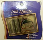 Schick Silk Effects 4 Count Razor Blade Refills Cartridge Microfine Wire 1997. Fixed Price $24.95.