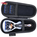 Hard Eva Razor Travel Case Compatible With Gillette Men's - Mesh Pocket Fo. Fixed Price $15.85.