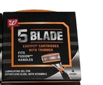 Walgreens 5 Blade Easyfit Cartridges 4 Pack -. Fixed Price $12.00.