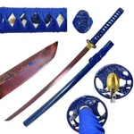 Blue Phoenix Damascus Steel Katana Hand-forged With Razor-sharp Edge. Fixed Price $249.99.