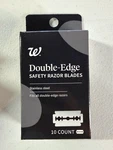 Walgreens Men's 2 Double-edge Stainless Steel Blades. Fixed Price $9.99.