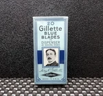 Vintage Gillette Blue Blades Dispenser 20 Razor Nos Factory Sealed. Fixed Price $24.99.
