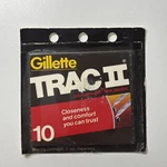 10 Cartridges Of Gillette Trac Ii Razor Blades (made Usa) Missing One. Fixed Price $23.00.