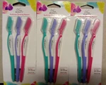 Plum Beauty Eyebrow Shaping Razors - 3CT Each. Lot Of 3.. Fixed Price $12.50.