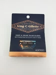 King Gillette Shave & Edging Razor Blades 4 Cartridges. Fixed Price $13.99.