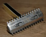 Durham Duplex Wide Blade Double Edge Safety Razor With Ebony & Pearl Handle K. Fixed Price $14.99.