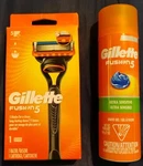 Gillette Fusion Handle...no Razors.. Brand New Handle+ Shaving Cream Only. Fixed Price $12.00.