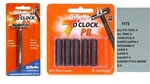 6 Gillette Trac Ii Metal Razor Cartridge Handle Fit Schick Super Plus Shaver. Fixed Price $16.69.