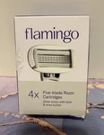 4X Flamingo Women's 5-BLADE Razor Cartridges (no Handle Included) Nib. Fixed Price $8.00.