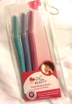 Plum Beauty 3 Facial Shaping Razors Zip Top Case Nwt Pastels Blue Lilac Mauve. Fixed Price $8.40.