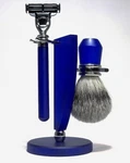 Dream Ship Shaving Set Brush Badger Hair Silverspitz Razor Hans Baier Germany. Fixed Price $72.54.