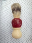 Vintage Century Shaving Cream Barber Brush Set Rubber Pure Bristle 752. Fixed Price $11.39.