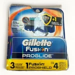 Gillette Fusion 3 Proglide, 1 Proshield Refill Blades Cartridges - 4CT. Fixed Price $20.69.