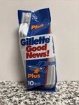 Vintage Pack Gillette Good News 10 Twin Blade RAZORS-1994 Nos Lubrastrip. Fixed Price $18.39.