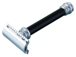 Heavy Safety Razor Merkur Solingen - Long Black Handle Closed Comb. Fixed Price $77.79.
