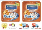 8 Gillette Fusion Razor Blades Refill Cartridges Shaver Ft Flexball Open Genuine. Fixed Price $22.49.
