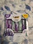 Bic Soleil Escape; 10 Razor Set; Lavender Scent; Flexible Blades; Sensitive Skin. Fixed Price $10.99.