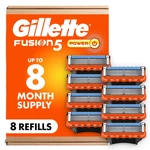 Gillete FUSION5 Power Razor Blades For Men, 5-BLADE Refills, 8 Count, Holi. Fixed Price $51.38.