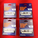 4X Dollar Shave Club Blade Razor Refills, 16 Cartridges Total (4 Ct Each). Fixed Price $22.00.