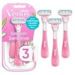 Gillette Venus Sensitive Women Disposable Razors 3-BLADE Pack Of Pink. Fixed Price $16.99.