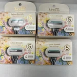 4 Pk Gillette Venus Sensitive Deluxe Smooth 2 Cartridges With 5 Blades. Fixed Price $37.99.
