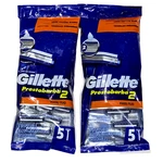 2 Pack Gillette Long Lasting Blades 5 Disposable Razors. Fixed Price $29.99.