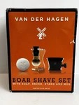 Van Der Hagen 4 Pcs Shave Set Soap Boar Brush Stand Bowl Windmill Logo New. Fixed Price $32.00.